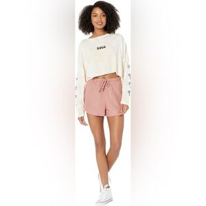 RVCA Yume Shorts Womens Pink New
